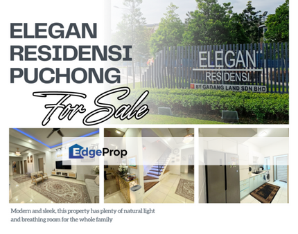 Elegan Townhouse, Taman Putra Perdana For Sale Puchong WELL MAINTAINED UNIT KITCHEN CABINET, Selangor, Puchong