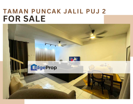 Taman Puncak Jalil For Sale PUJ 2 Well Kept Unit | Individual Title Ready, Selangor, Seri Kembangan