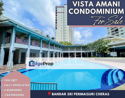 Vista Amani Condominium Cheras For Sale Fully Renovated 200M to MRT sri permaisuri, Kuala Lumpur, Cheras