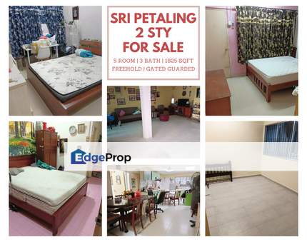 FREEHOLD Gated & Guarded Sri Petaling 5 Room Wet & Dry Kitchen, Kuala Lumpur, Bandar Baru Sri Petaling