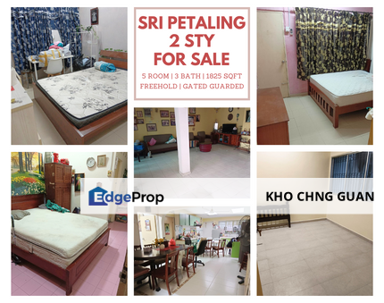 FREEHOLD Gated & Guarded Sri Petaling 5 Room Wet & Dry Kitchen, Kuala Lumpur, Bandar Baru Sri Petaling