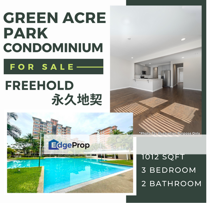 FREEHOLD condo in Kajang Facing Pool Low Floor Zero Deposit Green Acre Park, Selangor, Bandar Sungai Long