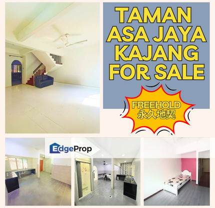  Taman Asa Jaya Kajang FREEHOLD Below MV Kitchen Extended Open Facing For Sale, Selangor, Kajang