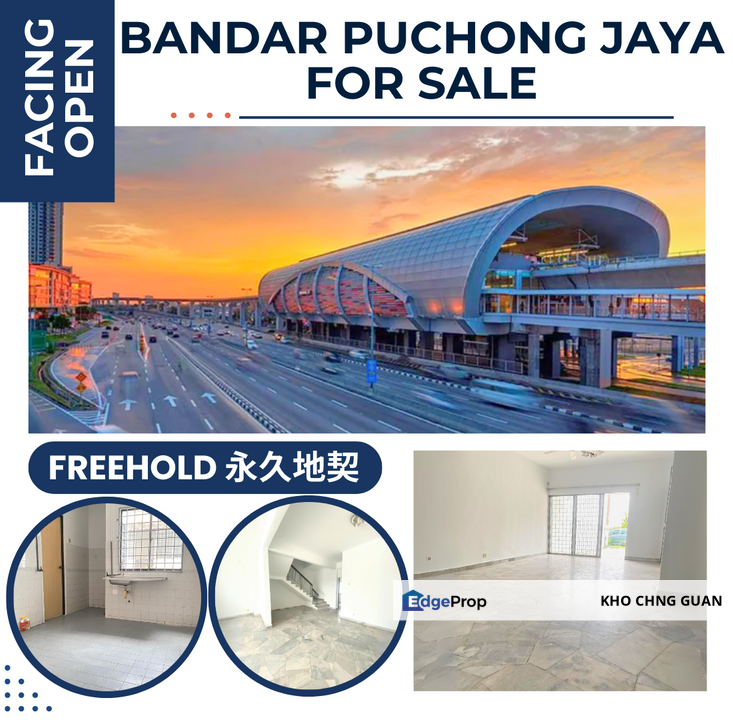 Bandar Puchong Jaya 4 km to lrt bukit puchong Freehold Ample Parking Area 4 Room, Selangor, Puchong