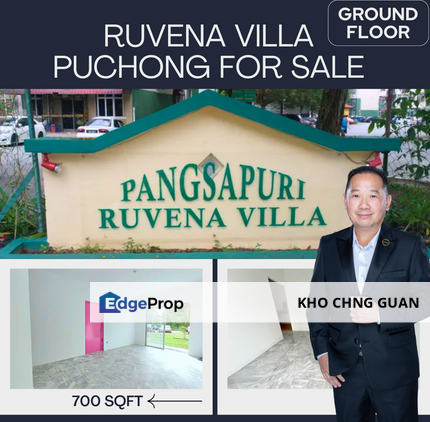 Ruvena Viilla Puchong Prima [GROUND FLOOR]  Non Bumi Well Kept Unit, Selangor, Puchong South