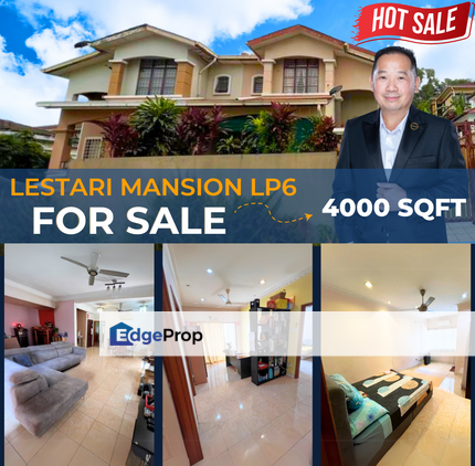 [4000 SQFT] Lestari Mansion LP6 Seri Kembangan Non Bumi Semi D 5 Room Gated & Guarded, Selangor, Seri Kembangan