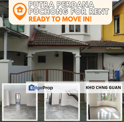 Putra Perdana Puchong Prima PPP [READY TO MOVE IN]  For Rent 2 Storey 4 Room, Selangor, Puchong