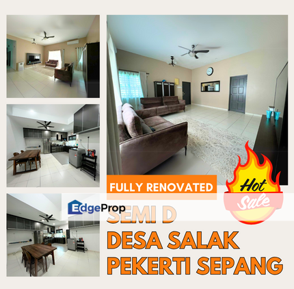 [FULLY RENOVATED] Semi D Desa Salak Pekerti Sepang For Sale Fully Furnished, Selangor, Sepang