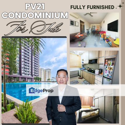 [FULLY FURNISHED] PV21 Condo Setapak For Sale Kitchen Cabinet Well Kept, Kuala Lumpur, Setapak