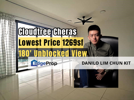 Lowest Price 1269sf Unit, 180' Unblocked Unit, 9/10 Condition, Kuala Lumpur, Cheras