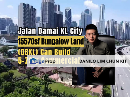 Jalan Damai Ampang, Bungalow Land, 15570sf Land Size, Can Build 5-7 Storey Commercial Building, Kuala Lumpur, Ampang
