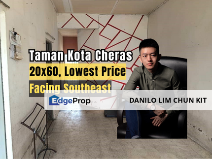20x60, Lowest Price Unit, Facing Southeast, Selangor, Batu 9th Cheras
