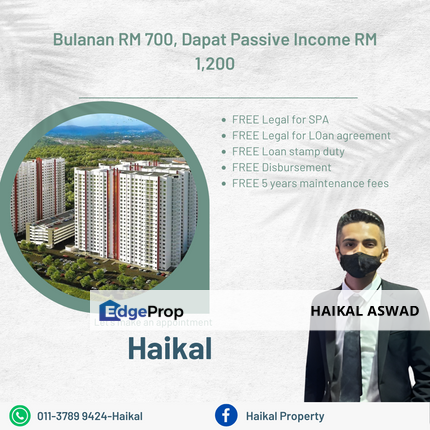 Bulanan RM 700, Dapat Passive Income RM 1,200 ++, Perak, Ipoh