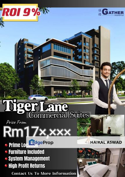 Brand New Tigerlane Commercial Suites For Sale, Perak, Ipoh