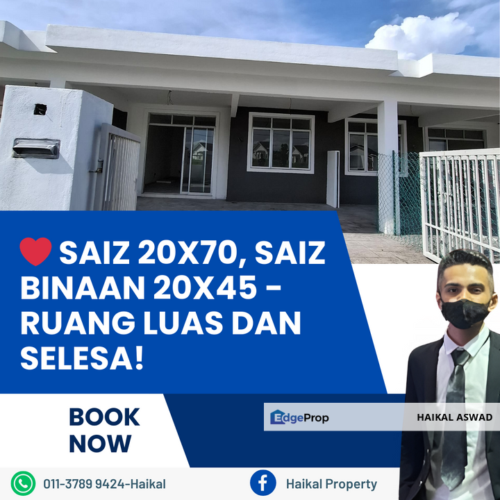 Rumah Baru Di Sungai Siput Rm153k, Perak, Kuala Kangsar