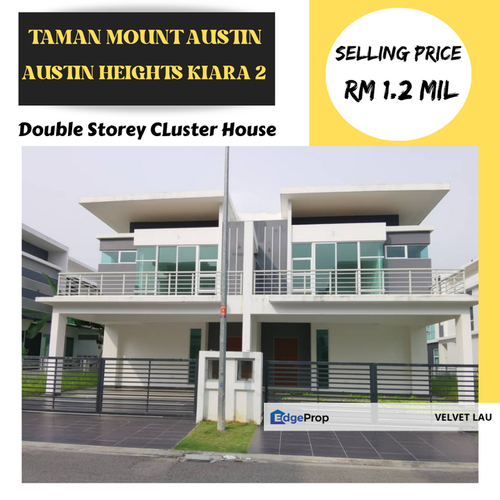 Kiara 2 Austin Heights Cluster House For Sale for Sale RM1,200,000 By VELVET LAU EdgeProp.my