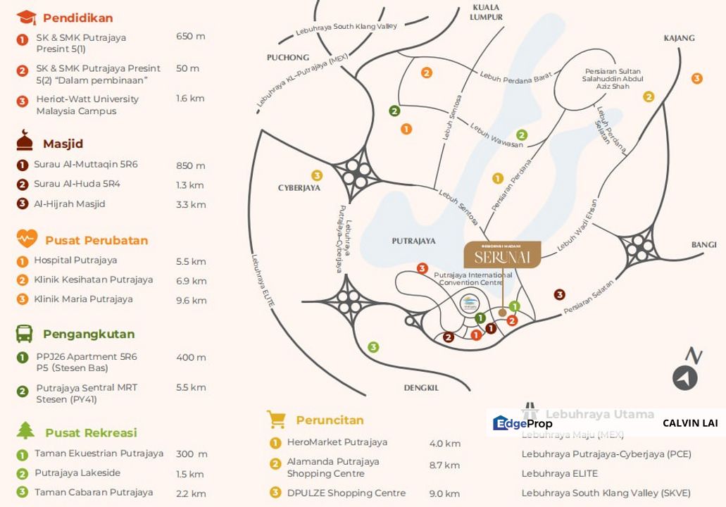 Residensi Serunai Madani, Presint 5, Putrajaya, Cyberjaya, Selangor, Putrajaya