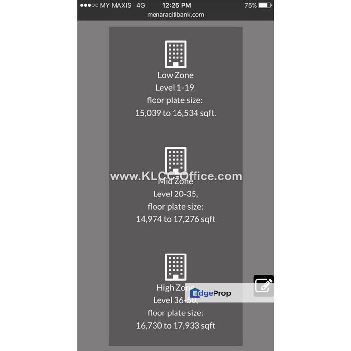 Menara Citibank, Kuala Lumpur, KLCC