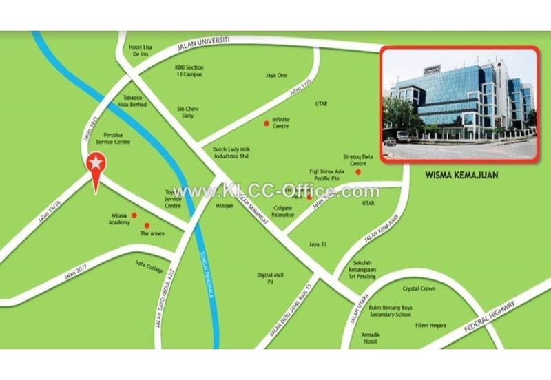 Wisma Kemajuan near to Menara Amfirst