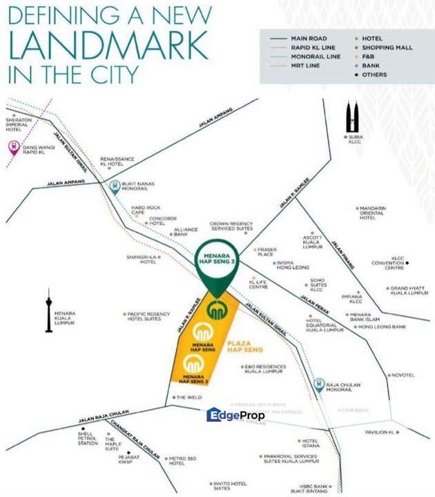 Menara Hap Seng 3 - Premium Retail Space, Kuala Lumpur, KL City