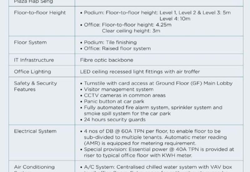 Menara Hap Seng 3 - MSC Status