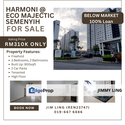 Booking RM1k, Harmoni @ Eco Majestic Semenyih, Selangor, Semenyih