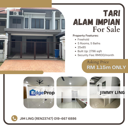 Tari @ Alam Impian, 25x85, Selangor, Shah Alam