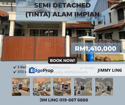 Semi Detached Alam Impian (Tinta) FOR SALE, Selangor, Shah Alam