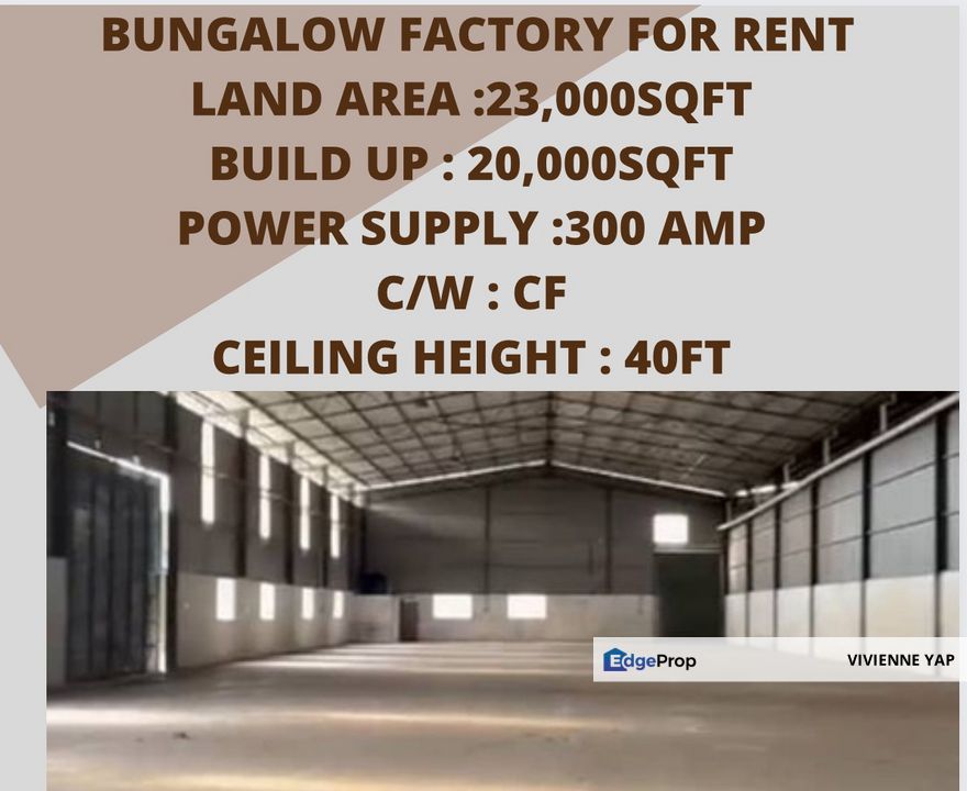 Kepong Industrial park for Rental RM55,000 By VIVIENNE YAP EdgeProp.my