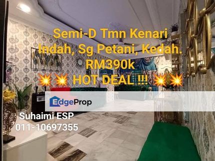 Semi-D Single Storey Taman Kenari Indah, Sungai Petani, Kedah, Kedah, Kuala Muda