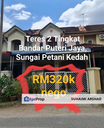 Teres 2 Tingkat Untuk diJual, Bandar Puteri Jaya, Sungai Petani, Kedah, Kedah, Kuala Muda