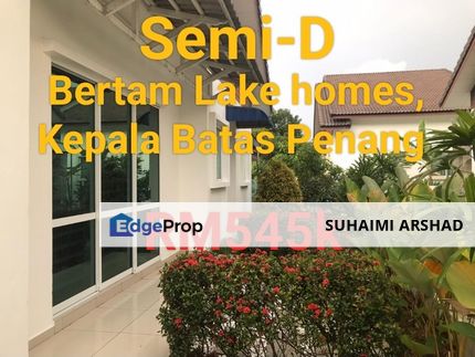 Semi-D Setingkat Bertam Lake Homes, Kepala Batas Penang , Penang, Bertam