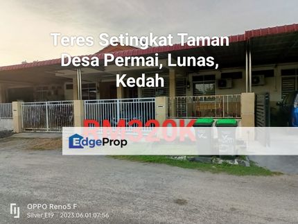 Teres Setingkat Untuk dijual, Taman Desa Permai, Lunas, Kedah , Kedah, Kulim