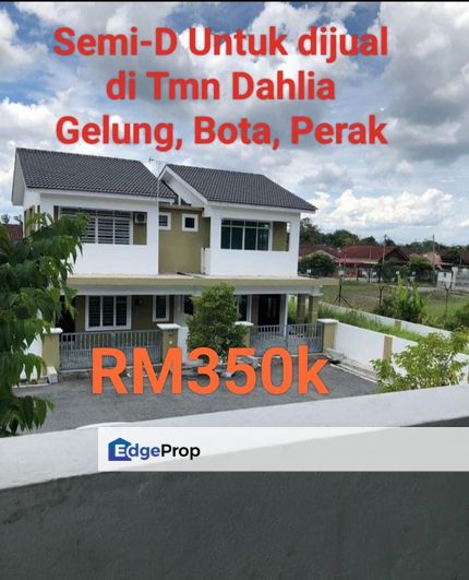 Semi-D 2 Tingkat Untuk dijual di Taman Dahlia Gelung Pepuyu, Bota, Perak, Perak, Bota