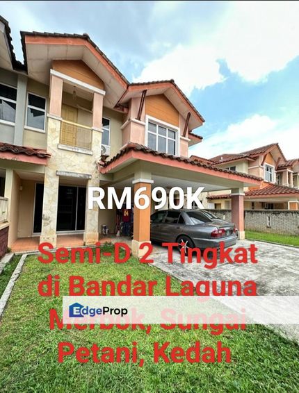 Semi-D 2 Tingkat Di Bandar Laguna Merbok, Sungai Petani, Kedah , Kedah, Sungai Petani