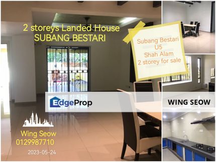 Subang Bestari U5 2 double storeys Landed House for sale Renovated None bumi , Selangor, Subang Bestari