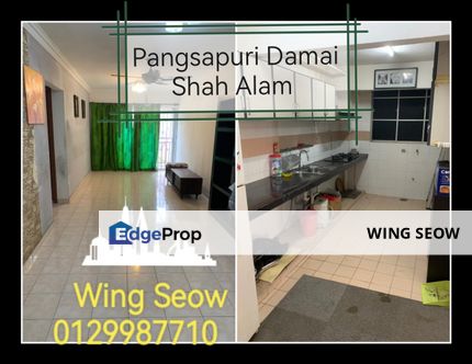 Shah Alam Pangsapuri Damai Apartment for Sales Renovated lower floor , Selangor, Shah Alam