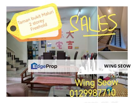 2 Two Double Storeys Landed Terrace house @ Taman Bukit Maluri Kepong Kuala Lumpur For sales Freehold Face East Renovated, Kuala Lumpur, Kepong