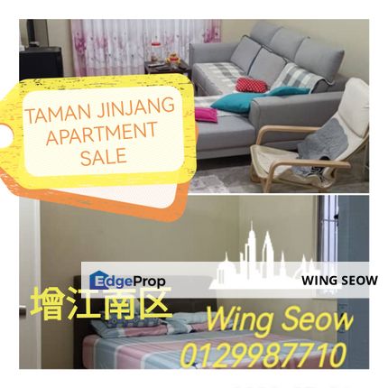 Apartment Taman Jinjang Baru Kepongg Jinjang Selatan Sales 750 sqft full loan Low deposit Acyual unit, Kuala Lumpur, Jinjang