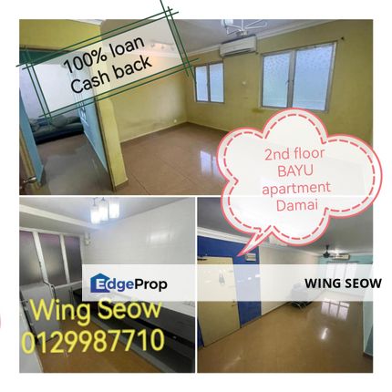 2nd floor Bayu Apartment Full Loan CashBack Reno Damansara Damai PJ Kepong, Selangor, Damansara Damai