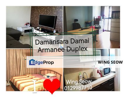 Armanee Duplex Damansara Damai Condominium High Floor Forest View Fully renovated PJ Kepong Sg Buloh MRT2, Selangor, Damansara Damai