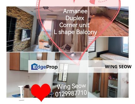 Armanee Duplex Condominium Corner unit Superb below market Price for Sale 2008 sqft damansara damai Kepong PJ sungai buloh, Selangor, Damansara Damai