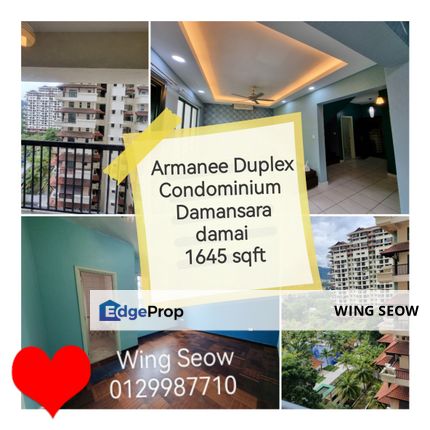 Pool View Armanee Duplex Condominium damansara Damai For sale 2 carparks Renovated unit below market Cash Back, Selangor, Damansara Damai