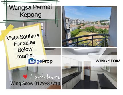 Renovated Kitchen cabinet Vista saujana Apartment for sale Wangsa Permai Kepong Aman Puri, Selangor, Kepong