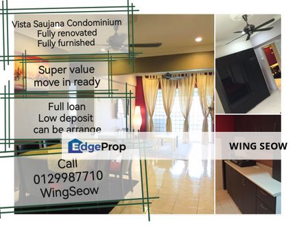 Well maintain Vista Saujana Apartment Wangsa permai Fully renovated and furnished Ready Move in, Selangor, Kepong