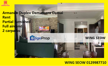 Armanee Duplex Condominium for rent @ Damansara Damai PJ BSd Kepong Partial furnished Ready move in, Selangor, Damansara Damai