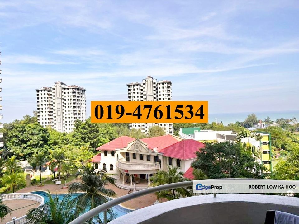 Swimming Pool View : EDEN SEAVIEW Condominium in Batu Ferringhi ( For Rent ), Penang, Batu Ferringhi