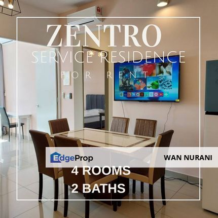 ZENTRO SERVICED RESIDENCES JALAN SIERRA PUCHONG FOR RENT FULLY FURNISHED, Selangor, Puchong South