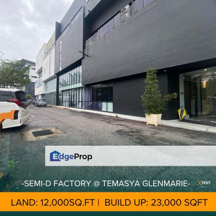 Semi D Factory Temasya Industrial Park Glenmarie Shah Alam, Selangor, Glenmarie