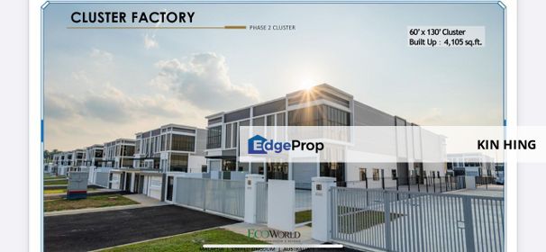 Eco Business Park 2 medium industrail cluster factory for rent, Johor, Senai